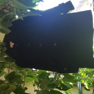 Croft & Barrow Black 4 Button Wool Coat XL